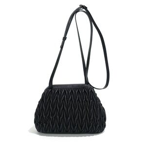 Black Quilted Crossbody Purse